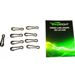 OVERFIGHT Acc. Montage / Hameçons-Agrafe Speed Link Snap (x9)