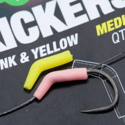 KORDA Acc.Montages/Hameçons-Aligneur de ligne carpe kickers jaune/rose (x10)