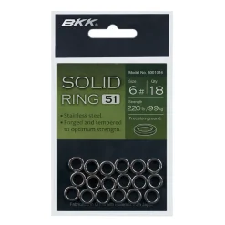 BKK Montages / Hameçons-Anneaux Soudés Solid Ring