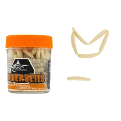 JIG POWER Appâts À Truite-Appâts artificiels Powerbetes Vers de farine (colorie: blanc)