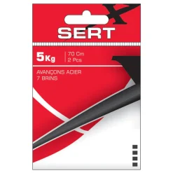 SERT Carnassier Au Posé|Hameçons Et Montages-Avancon Acier 60cm 7 Brins (x2)