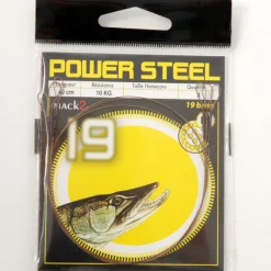 X-LINE Découverte Pêche Du Carnassier|Hameçons Et Montages-Bas de ligne acier carnassier power steel 19 brins 40cm (x3)