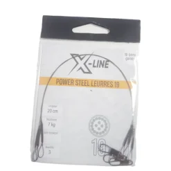 X-LINE Découverte Pêche Du Carnassier|Hameçons Et Montages-Bas de ligne acier carnassier power steel 19 brins spécial leurres 20cm (x3)