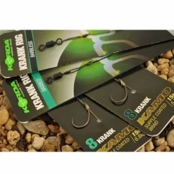 KORDA Acc.Montages/Hameçons-Bas de ligne carpe krank ready rig barbed