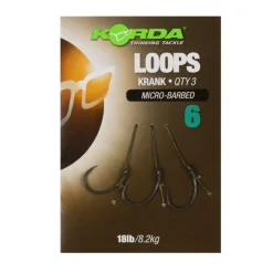 KORDA Acc.Montages/Hameçons-Bas de ligne carpe loop rigs krank 18lb