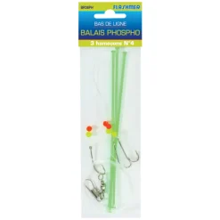 FLASHMER Bas De Lignes / Lignes Montées-Bas de ligne balais phospho 3 hameçons