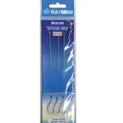 FLASHMER Surfcasting|Bas De Lignes / Lignes Montées-Bas de ligne special mer 3 hamecons