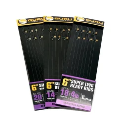 GURU Hameçons / Bas De Ligne Feeder-Bas de ligne Super LWG Bait Band Rigs 6" (x8)