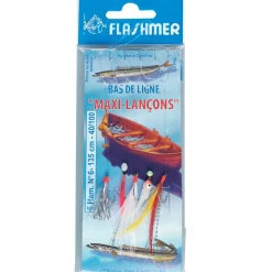 FLASHMER Bas De Lignes / Lignes Montées|Leurres-Bas de ligne maxi lançon