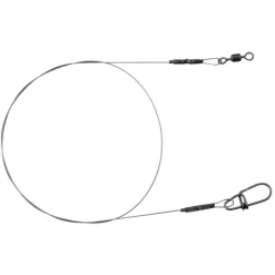 SPRO Hameçons Et Montages-Bas de ligne monté carnassier matt black leader 1x1 titanium (x1)