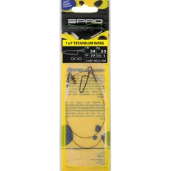SPRO Hameçons Et Montages-Bas de Ligne Monté Matt Black Leader 1x7 Titanium(x1)