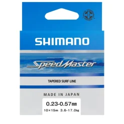SHIMANO Tresses, Nylons, Fluorocarbones-Bas de Ligne Speedmaster Tapered Surf Leader