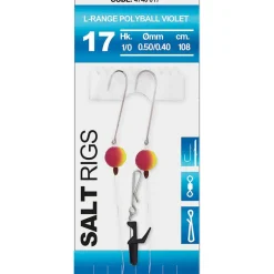 SPRO Surfcasting|Bas De Lignes / Lignes Montées-Bas de Ligne Salt Rig L-Range Polyball Violet 1/0