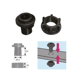 SEVEN BASS Équipements-Base Encastrable Barque Compatible Plug&Go