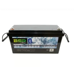 BSR Batterie-Batterie Monobloc Lithium Life Po4 24V/100 Ah + Chargeur Non Etanche 10A
