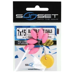 SUNSET Montages / Hameçons-Blister Float Oval Phospho Rose ST-D 137