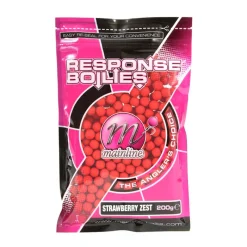 MAINLINE Appâts Et Fabrication-Bouillette Shelf Life Boilies Response Strawberry Zest 10mm 200g