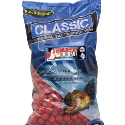 FUN FISHING Appâts Et Fabrication-Bouillettes Denses Classic Strawberry Coconut 20mm 4kg