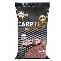 DYNAMITE BAITS Appâts Et Fabrication-Bouillettes Carptec Strawberry et Creme 900gr