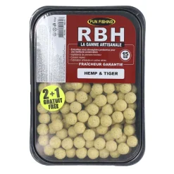 FUN FISHING Offre À Volume Carpe|Appâts Et Fabrication-Bouillettes RBH Boilies Hemp et Tiger 800g