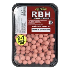 FUN FISHING Offre À Volume Carpe|Appâts Et Fabrication-Bouillettes RBH Boilies Cream & Cramberry 800g