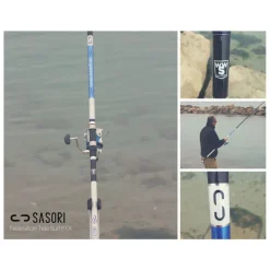 SASORI Surfcasting|Cannes-Canne Surfcasting télescopique Surf Federation FTX 4.10m 80-150g