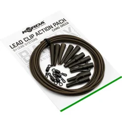 KORDA Découverte Pêche À La Carpe|Acc.Montages/Hameçons-Clip plombs basix lead clip action pack