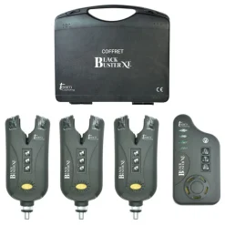TEAM CARPFISHING Détection-Coffret 3 détecteurs carpe black buster xe + centrale