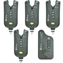 TEAM CARPFISHING Détection-Coffret 4 détecteurs carpe black buster xe + centrale