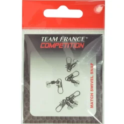 TEAM FRANCE Flotteurs-Emerillon agrafe coup match swivel snap