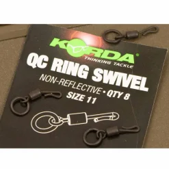 KORDA Acc.Montages/Hameçons-Emerillon carpe kwick change ring swivel (x8)
