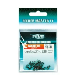 RIVE Acc. De Montage Feeder-Emerillon Rolling Agrafe US - Taille 10 (x10)
