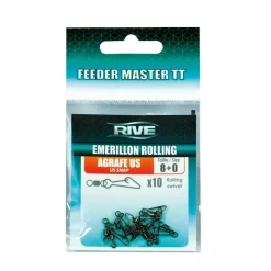 RIVE Acc. De Montage Feeder-Emerillon Rolling Agrafe US - Taille 8 (x10)