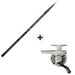 GARBOLINO Packs & Ensembles-Ensemble Canne Téléréglable 4m80 + Moulinet Capoté