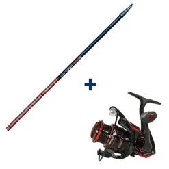 GARBOLINO Packs & Ensembles-Ensemble Canne Téléréglable 4m80 + Moulinet 1000