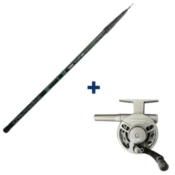 GARBOLINO Packs & Ensembles-Ensemble Canne Téléréglable 4m10 + Moulinet Capoté