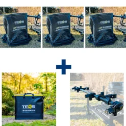 TEOS Ensembles-Ensemble 3 Bourriches Carp Allround 300 + Sac + Barre