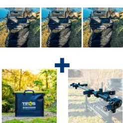 TEOS Ensembles-Ensemble 3 Bourriches Super Carp 300 + Sac + Barre