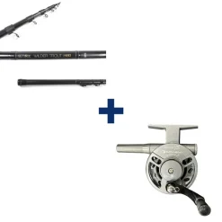 PACIFIC PECHE Packs & Ensembles-Ensemble WILDER ADJUST FE480 5-15G + MOULINET OPTIMA XS TR65