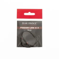TEAM FRANCE Acc. De Montage Feeder-Feeder link tressé 10cm (2 piéces par pochette)