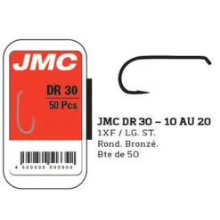 JMC Fly Tying-Fly tying hameçons dr30 (x50)