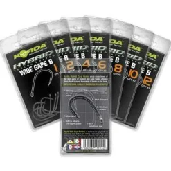 KORDA Acc.Montages/Hameçons-Hameçon sans ardillon carpe wide gape barbless