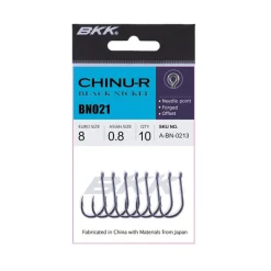 BKK Montages / Hameçons-Hameçon Simple Black Nickel à Oeillet