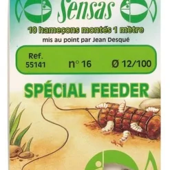 SENSAS Hameçons / Bas De Ligne Feeder-Hameçons montés coup feeder 100cm (x10)