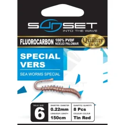 SUNSET Montages / Hameçons-Hameçons montés Hm Rs competition spécial vers / fluoro