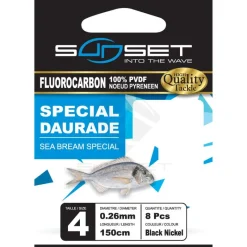 SUNSET Montages / Hameçons-Hameçons montés Hm Rs competition spécial daurade / fluoro