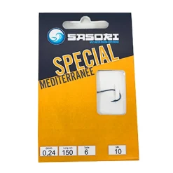 SASORI Surfcasting|Montages / Hameçons-Hameçons Montés Special Méditeranée 150cm (x10)