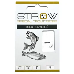STROW Lignes Et Accessoires De Montage-Hameçons montés bleu renversé