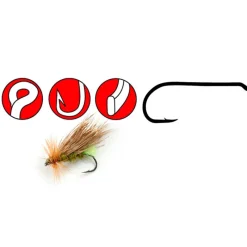 GAMAKATSU Fly Tying-Hameçons mouche f11 (x25)