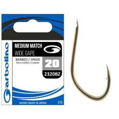 GARBOLINO Hameçons-Hameçons Non Montés Medium Match Wide Gape 3220BZ